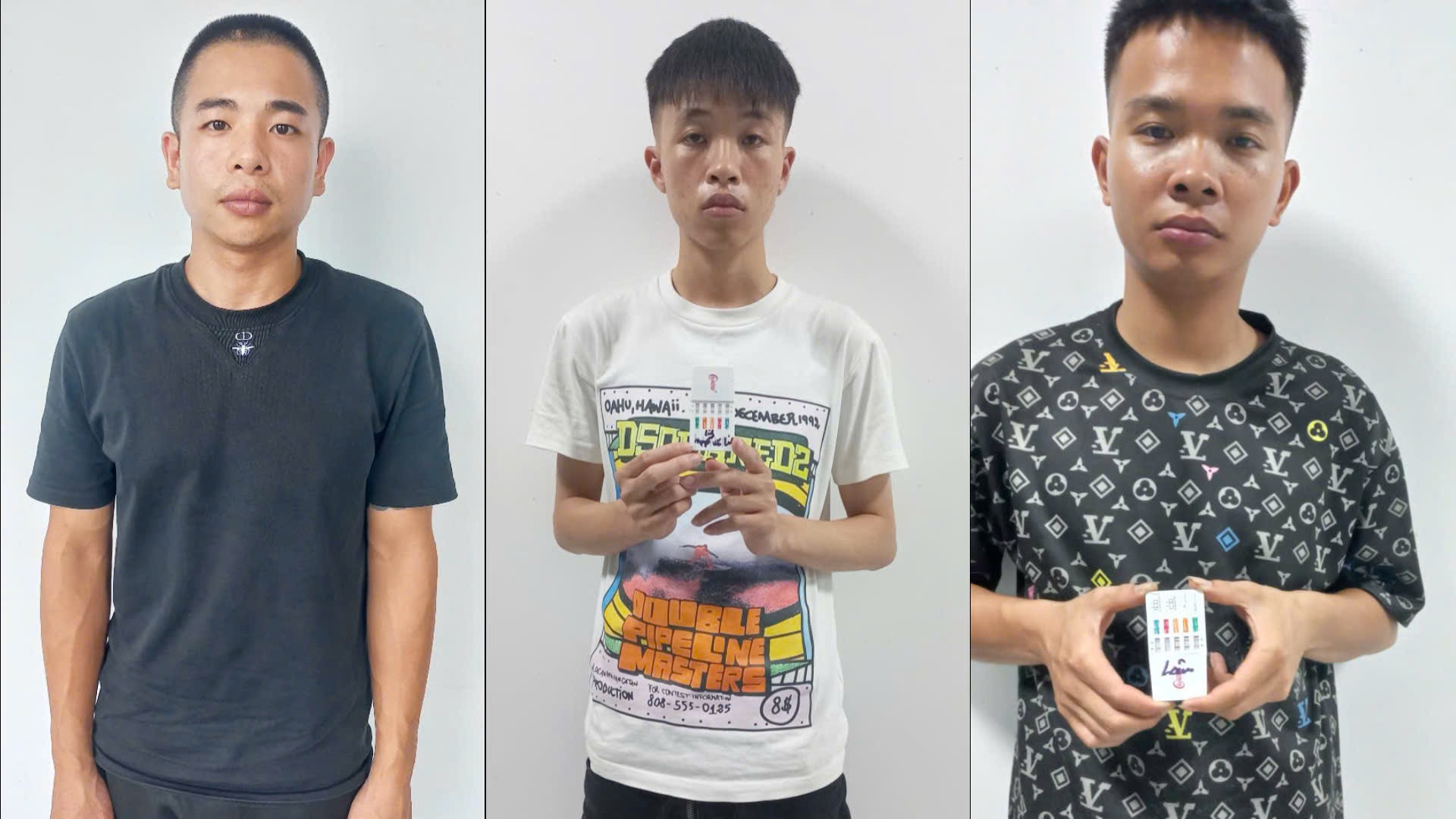 Công an phường Trần Nhân Tông bắt quả tang 5 đối tượng sử dụng trái phép chất ma tuý